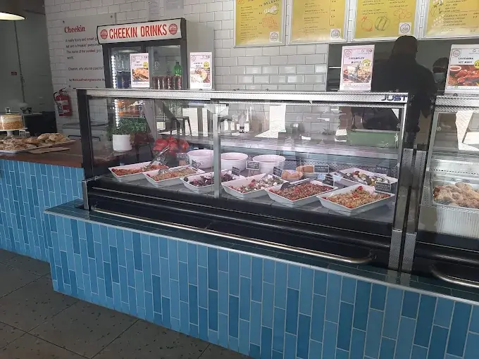 The Cheekin deli counter and salad display